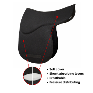 Sedelogic Dressage Contoured Saddle Pad